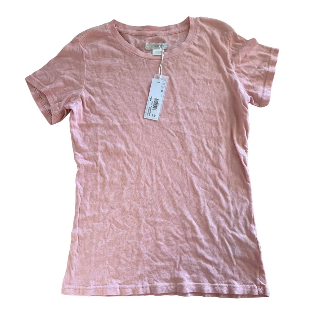 Outerknown Organic Cotton Short Sleeve T-Shirt Pink | Size XS | NWT